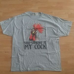 Stop Staring at my Cock Custom Graphic Tee